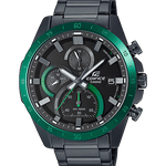 CASIO EDIFICE EFR-571DC-1AVUDF BLACK ANALOG DIAL BLACK STAINLESS STEEL STRAP MEN'S WATCH CHRONOGRAPH 100M WATER RESISTANT