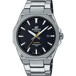 CASIO EDIFICE EFR-S108D-1AVUDF GREY ANALOG DIAL SILVER STAINLESS STEEL STRAP MEN'S WATCH DATE DISPLAY SAPPHIRE CRYSTAL