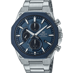 CASIO EDIFICE EFS-S570DB-2AUDF BLUE ANALOG DIAL SILVER STAINLESS STEEL STRAP MEN'S WATCH SLIM CASE SAPPHIRE GLASS