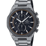 CASIO EDIFICE EFS-S570DC-1AUDF GRAY ANALOG DIAL GRAY ION PLATED STAINLESS STEEL STRAP MEN'S WATCH SOLAR POWERED SAPPHIRE GLASS