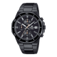 CASIO EDIFICE EFV-640DC-1AVUDF BLACK ANALOG DIAL BLACK STAINLESS STEEL STRAP MEN'S WATCH 100M WATER RESISTANCE 