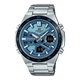 CASIO EDIFICE EFV-C110D-2BDF BLUE ANA-DIGI DIAL SILVER STAINLESS STEEL BAND MEN'S WATCH ED599