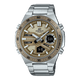 CASIO EDIFICE EFV-C110D-5ADF BROWN ANA-DIGI DIAL SILVER STAINLESS STEEL BAND MEN'S WATCH ED600