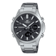 CASIO EDIFICE EFV-C120D-1ADF BLACK ANA-DIGI DIAL SILVER STAINLESS STEEL BAND MEN'S WATCH ED624