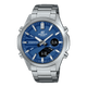 CASIO EDIFICE EFV-C120D-2ADF BLUE ANA-DIGI DIAL SILVER STAINLESS STEEL BAND MEN'S WATCH ED625