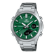 CASIO EDIFICE EFV-C120D-3ADF GREEN ANA-DIGI DIAL SILVER STAINLESS STEEL BAND MEN'S WATCH ED626