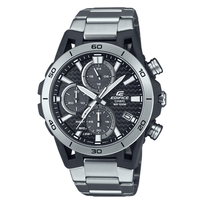 CASIO EDIFICE EQS-960D-1AVUDF SILVER ANALOG DIAL SILVER STAINLESS STEEL BAND MEN'S WATCH ED628