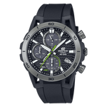 CASIO EDIFICE EQS-960PB-1AVUDF BLACK ANALOG DIAL BLACK RESIN STRAP MEN'S WATCH ED630