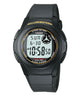 CASIO  F-200W-9ADF  DIGITAL DIAL BLACK RESIN STRAP  10 YEAR BATTERY D028