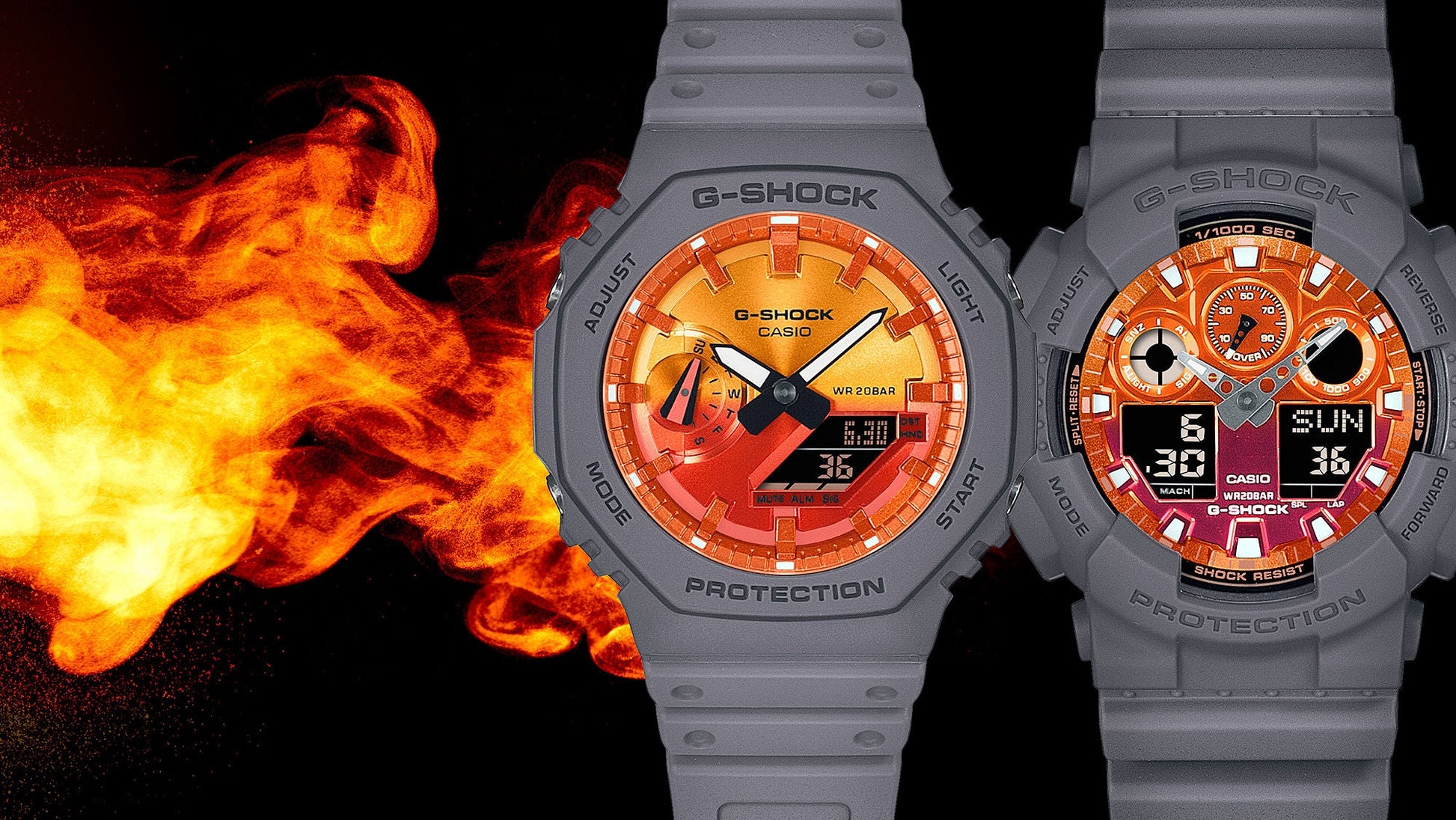 G-SHOCK  GA-2100FL-8A Men's Bhawar Sales Corporation