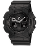 CASIO G-SHOCK GA-100-1A1HDR BLACK ANA-DIGI DIAL BLACK RESIN STRAP MEN'S WATCH G270