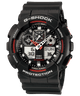 CASIO G-SHOCK GA-100-1A4NDR BLACK-RED ANA-DIGI DIAL BLACK RESIN STRAP MEN'S WATCH G272