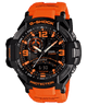 CASIO G-SHOCK GA-1000-4ADR BLACK-ORANGE ANA-DIGI DIAL ORANGE RESIN STRAP MEN'S WATCH G468