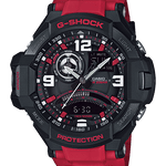 CASIO G-SHOCK GA-1000-4BDR BLACK-RED ANA-DIGI DIAL RED RESIN STRAP MEN'S WATCH G542