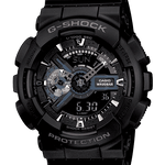 CASIO G-SHOCK GA-110-1BDR BLACK ANA-DIGI DIAL BLACK RESIN STRAP MEN'S WATCH G317