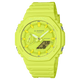 CASIO G-SHOCK GA-2100-9A9DR YELLOW ANA-DIGI DIAL YELLOW RESIN STRAP MEN'S WATCH G1523