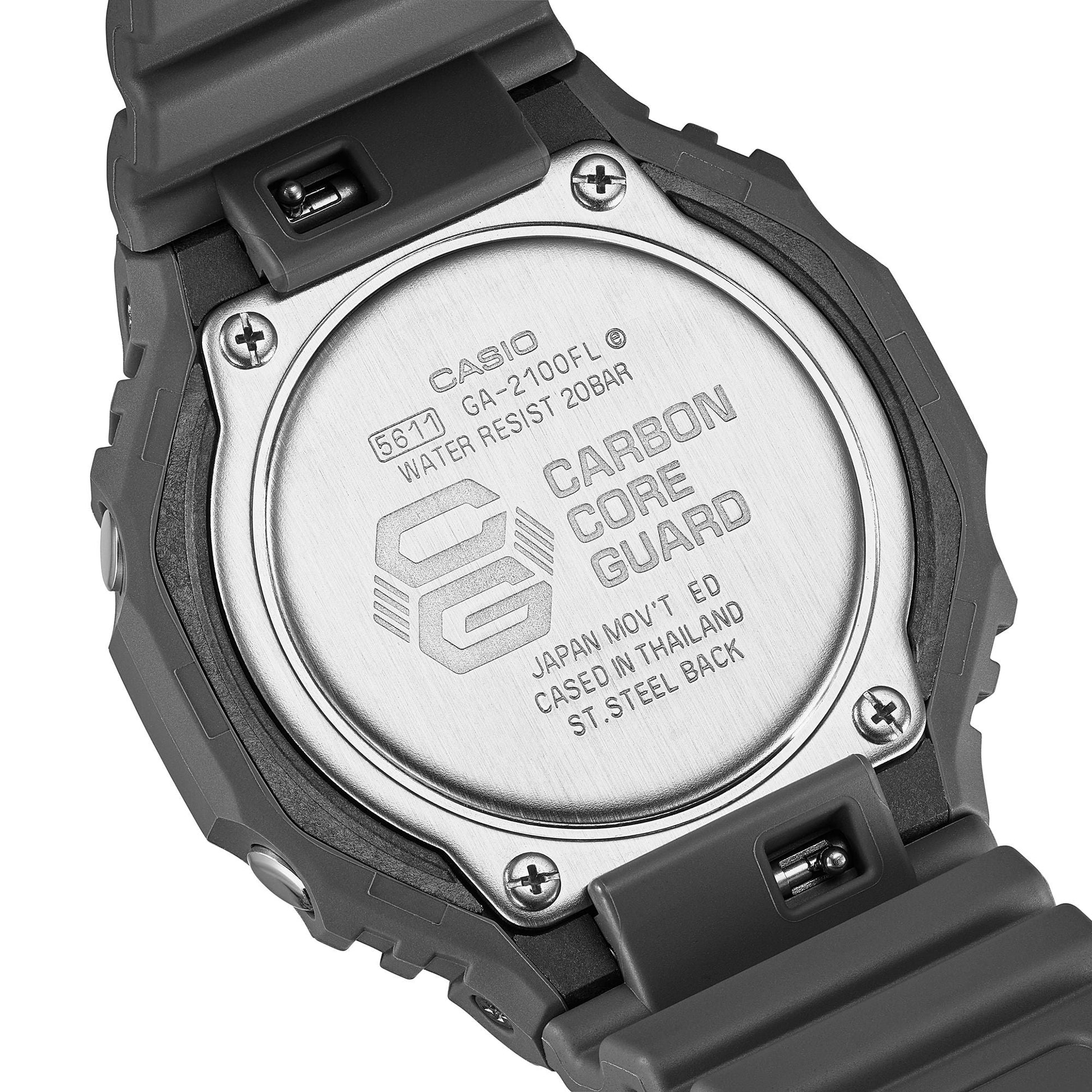 G-SHOCK  GA-2100FL-8A Men's Bhawar Sales Corporation