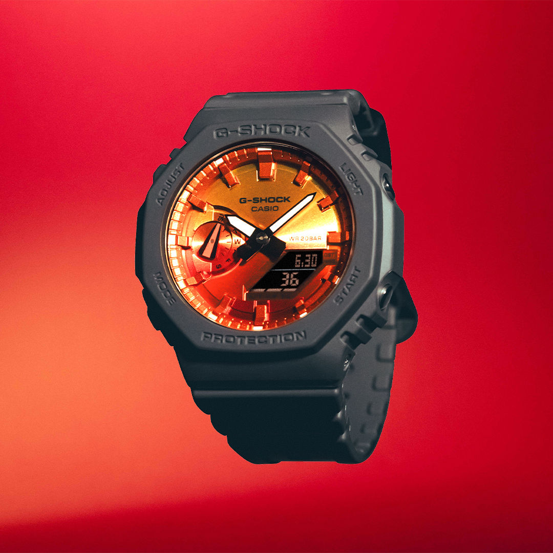 G-SHOCK  GA-2100FL-8A Men's Bhawar Sales Corporation