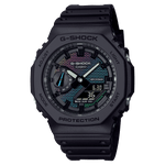 CASIO G-SHOCK GA-2100RW-1ADR MULTICOLOUR ANALOG-DIGITAL DIAL BLACK BIO-BASED RESIN BAND G1596