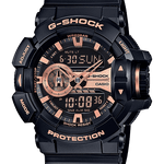 CASIO G-SHOCK GA-400GB-1A4DR BLACK-GOLD ANA-DIGI DIAL BLACK RESIN STRAP MEN'S WATCH G650