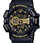 CASIO G-SHOCK GA-400GB-1A9DR BLACK-GOLD ANA-DIGI DIAL BLACK RESIN STRAP MEN'S WATCH G651