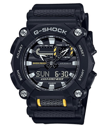 CASIO G-SHOCK GA-900-1ADR BLACK ANA-DIGI DIAL BLACK RESIN STRAP MEN'S WATCH G1057