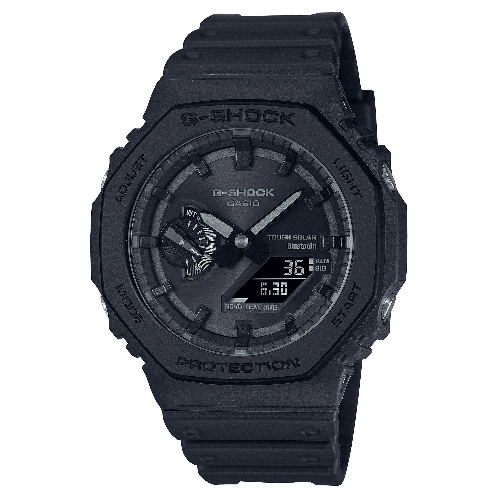 CASIO G-SHOCK GA-B2100-1A1DR BLACK ANA-DIGI DIAL BLACK RESIN STRAP MEN'S WATCH G1242
