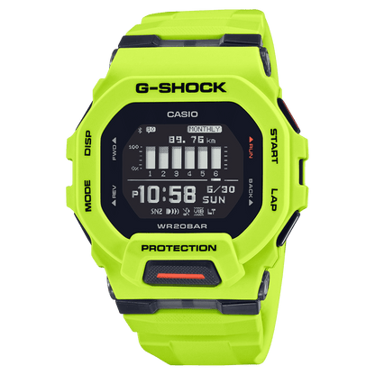 CASIO G-SHOCK GBD-200-9DR  DIGITAL DIAL LIME GREEN RESIN STRAP MEN'S WATCH G1148