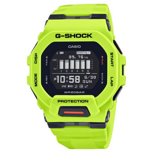 CASIO G-SHOCK GBD-200-9DR  DIGITAL DIAL LIME GREEN RESIN STRAP MEN'S WATCH G1148