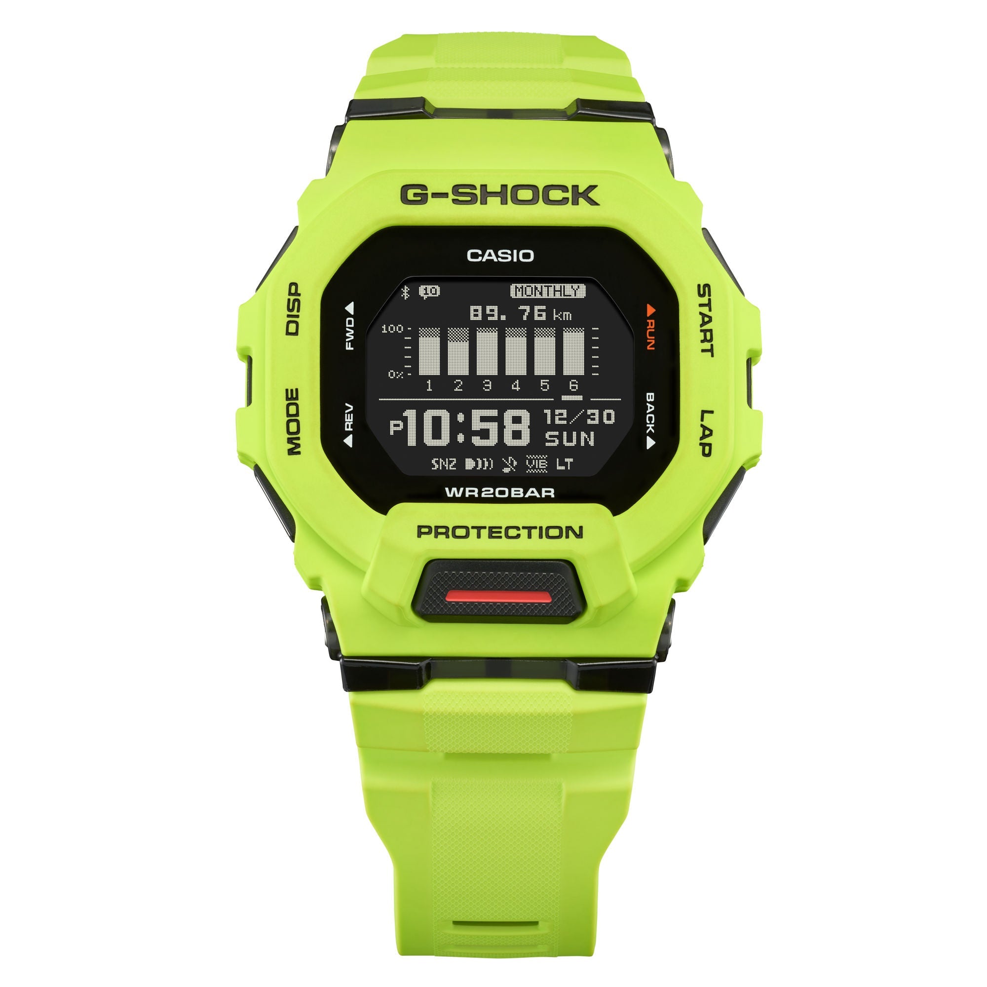CASIO G-SHOCK GBD-200-9DR Lime Green Digital Dial Men's Watch