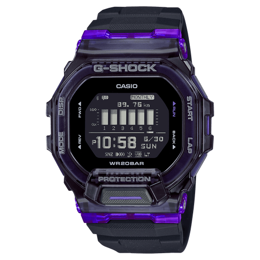 CASIO G-SHOCK GBD-200SM-1A6DR  DIGITAL DIAL BLACK RESIN STRAP MEN'S WATCH G1196