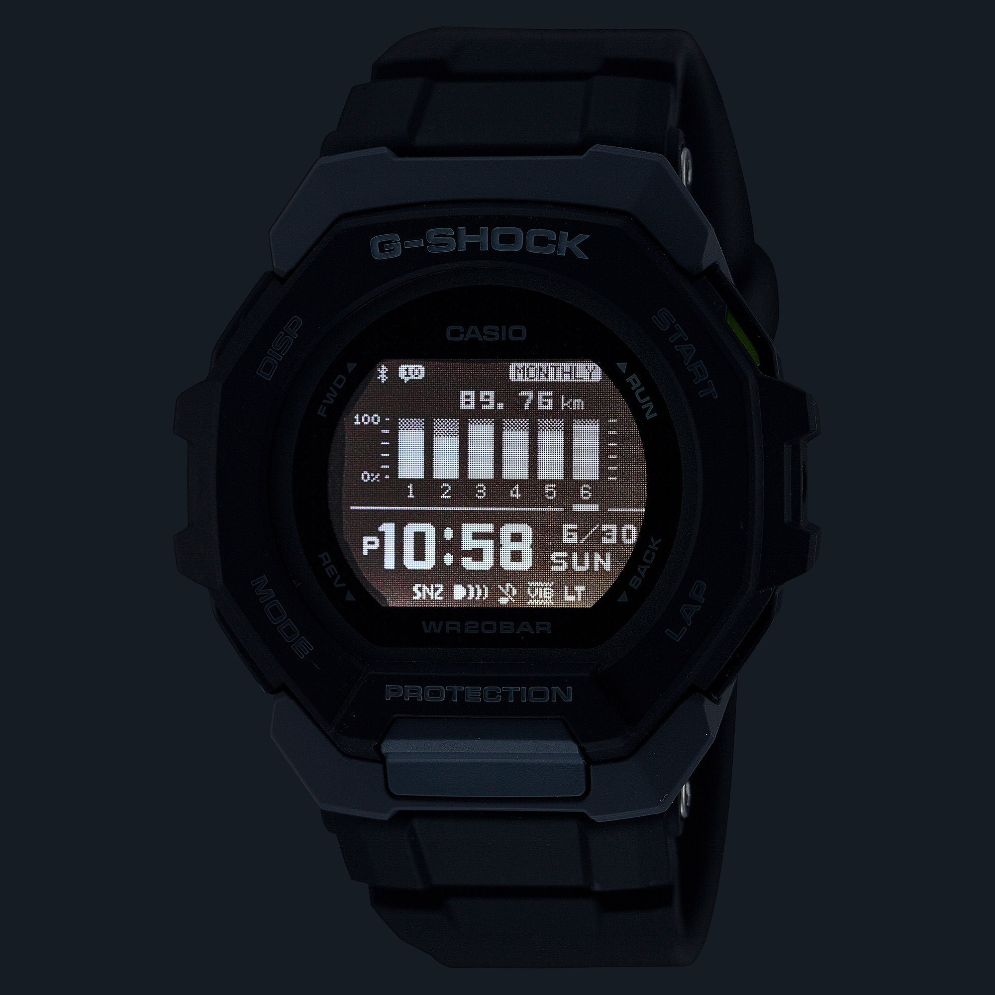 CASIO G-SHOCK GBD-300-1DR Black Digital Dial Men's Watch