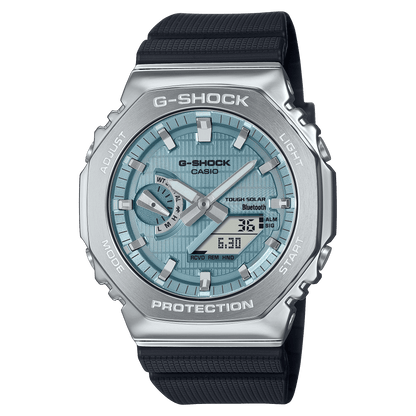 CASIO G-SHOCK GBM-2100A-1A2DR TURQUOISE BLUE ANALOG-DIGITAL DIAL BLACK BIO-BASED RESIN BAND G1582