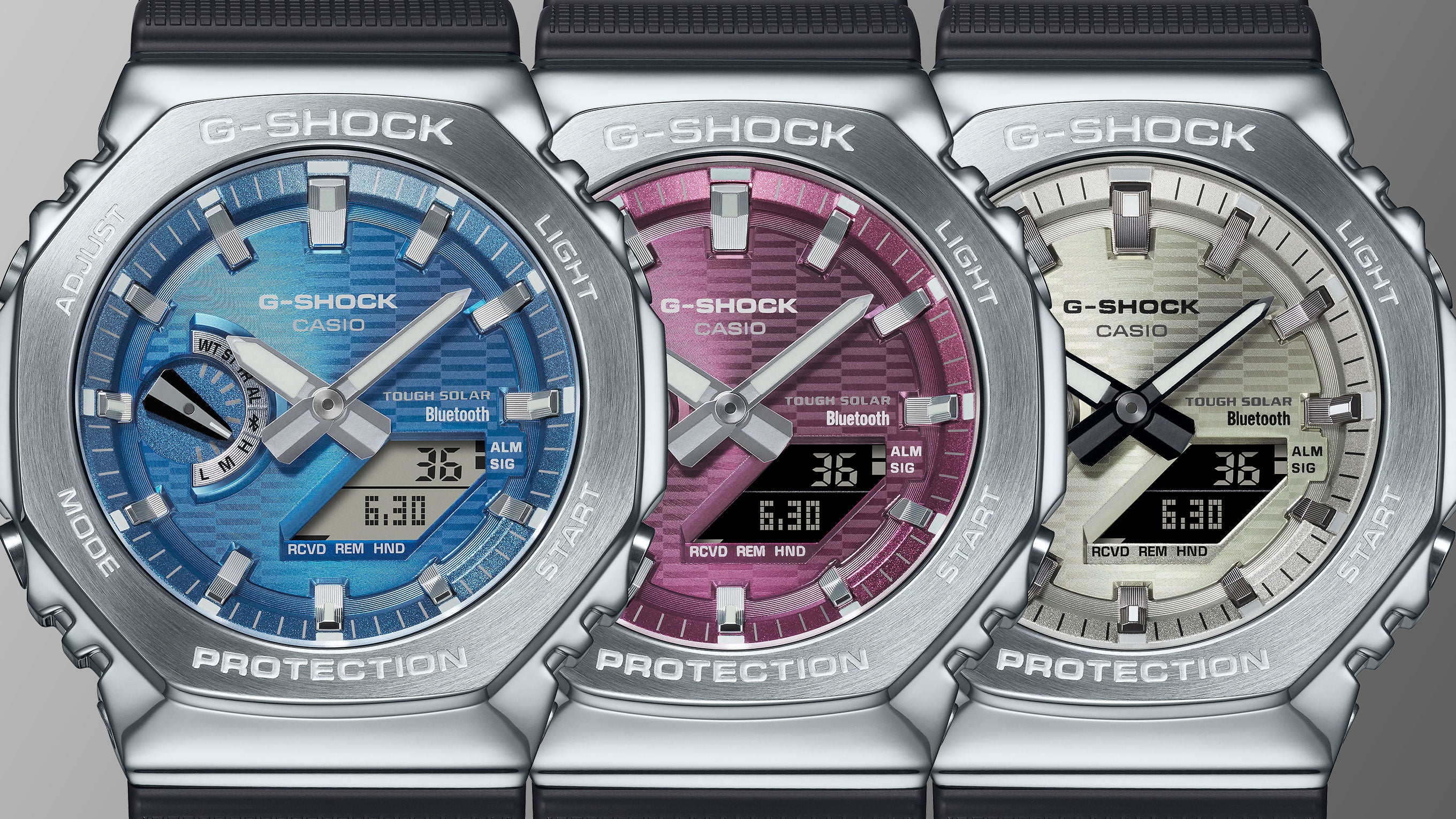 CASIO G-SHOCK GBM-2100A-8B Metal Bezel Analog-Digital Watch