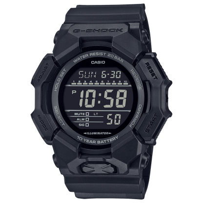 CASIO G-SHOCK GD-010-1A1DR BLACK DIGITAL DIAL BLACK  BIO-BASED RESIN BAND G1674