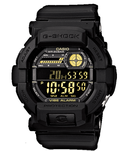 CASIO G-SHOCK GD-350-1BDR  DIGITAL DIAL BLACK RESIN STRAP MEN'S WATCH G441