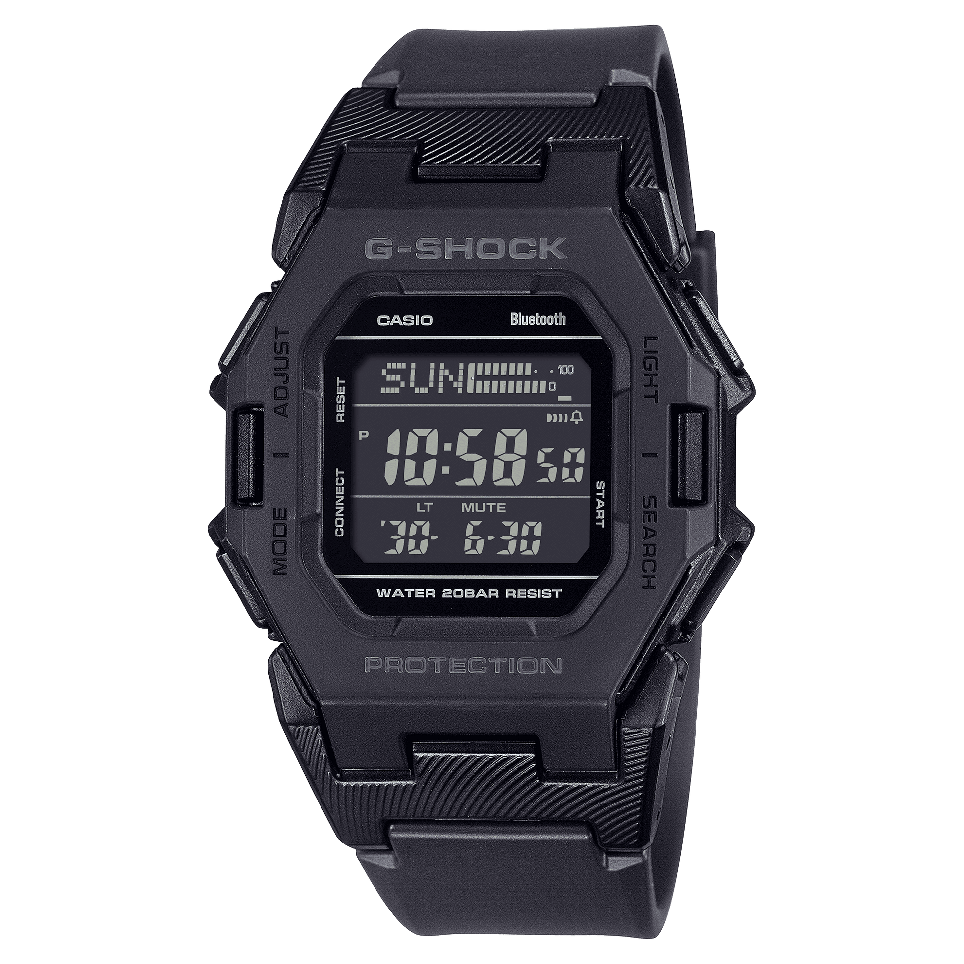 CASIO G-SHOCK GD-B500-1DR  DIGITAL DIAL BLACK RESIN STRAP MEN'S WATCH G1555