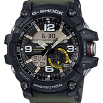 CASIO G-SHOCK MUDMASTER GG-1000-1A3DR BLACK ANA-DIGI DIAL GREEN RESIN STRAP MEN'S WATCH G662
