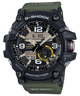 CASIO G-SHOCK MUDMASTER GG-1000-1A3DR BLACK ANA-DIGI DIAL GREEN RESIN STRAP MEN'S WATCH G662