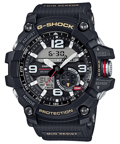 CASIO G-SHOCK MUDMASTER GG-1000-1ADR BLACK ANA-DIGI DIAL BLACK RESIN STRAP MEN'S WATCH G660