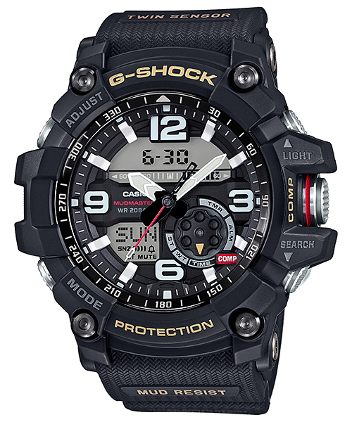CASIO G-SHOCK MUDMASTER GG-1000-1ADR BLACK ANA-DIGI DIAL BLACK RESIN STRAP MEN'S WATCH G660