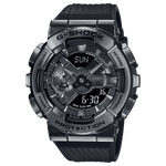 CASIO G-SHOCK G-STEEL GM-110BB-1ADR BLACK IP ANA-DIGI DIAL BLACK RESIN STRAP MEN'S WATCH G1370
