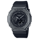 CASIO G-SHOCK G-STEEL GM-2100BB-1ADR BLACK IP ANA-DIGI DIAL BLACK RESIN STRAP MEN'S WATCH G1371