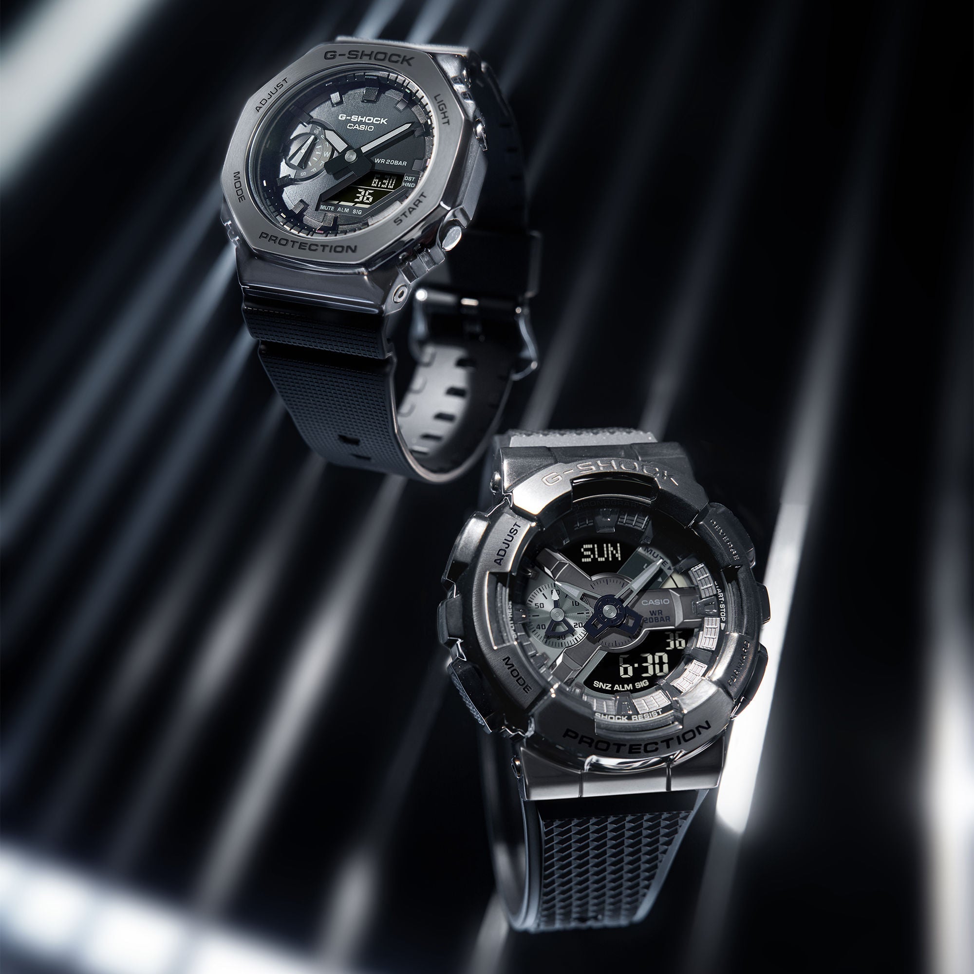 CASIO G-SHOCK GM-2100BB-1ADR Black Analog-Digital Dial Men's Watch