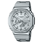 CASIO G-SHOCK GM-2110D-7ADR SILVER ANALOG-DIGITAL DIAL SILVER STAINLESS STEEL  BAND G1612