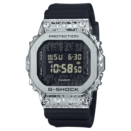 CASIO G-SHOCK G-STEEL GM-5600GC-1DR GRUNGE BLACK DIGITAL DIAL BLACK RESIN BAND MEN'S WATCH G1540