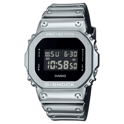 CASIO G-SHOCK GM-5600YM-8DR SILVER DIGITAL DIAL SILVER TOUGH SILICONE (RESIN) BAND G1666