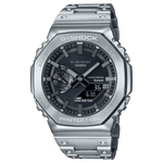 CASIO G-SHOCK METAL GM-B2100D-1ADR BLACK ANA-DIGI DIAL  SOLID BAND MEN'S WATCH G1270