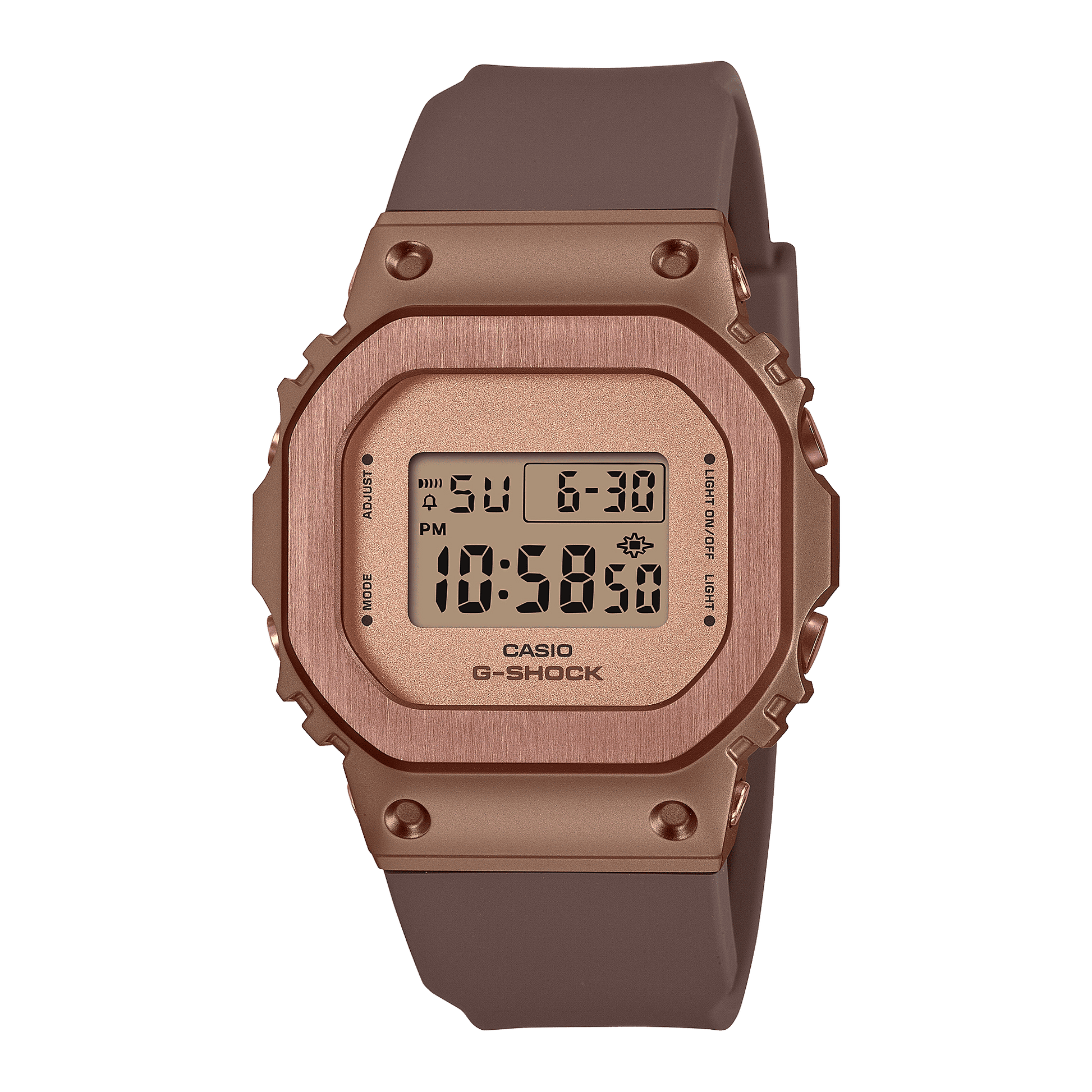 CASIO G-SHOCK G-STEEL GM-S5600UBR-5DR BROWN DIGITAL DIAL BROWN RESIN BAND WOMEN'S WATCH G1534
