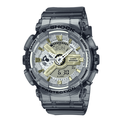 CASIO G-SHOCK GMA-S110GS-8ADR GRAY ANA-DIGI DIAL GREY RESIN STRAP WOMEN'S WATCH G1224